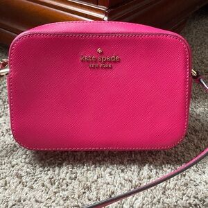 Kate Spade Barbie pink crossbody (camera bag style)
